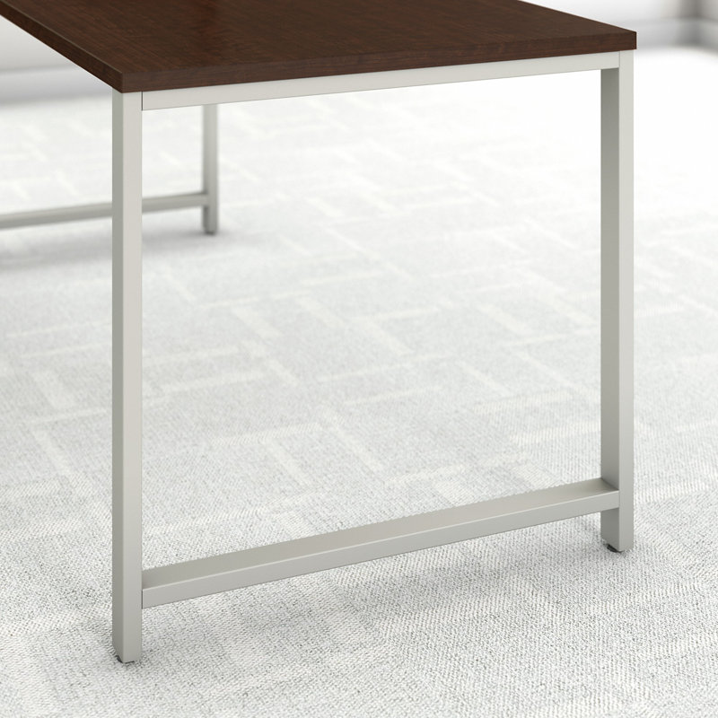 Bureau 400 Series, Blanc / Chrome, H 29,12 po x l 71,02 po x P 29,61 po