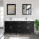 Lachine 72'' Double Bathroom Vanity with Carrara Marble Top with Mirror