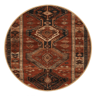 Machine Washable Turkish Brown Area Rug