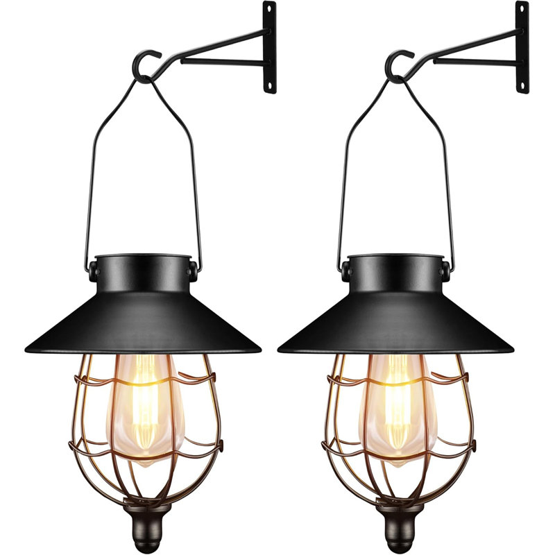 Luminaire suspendu d'extérieur 15 po, Noir
