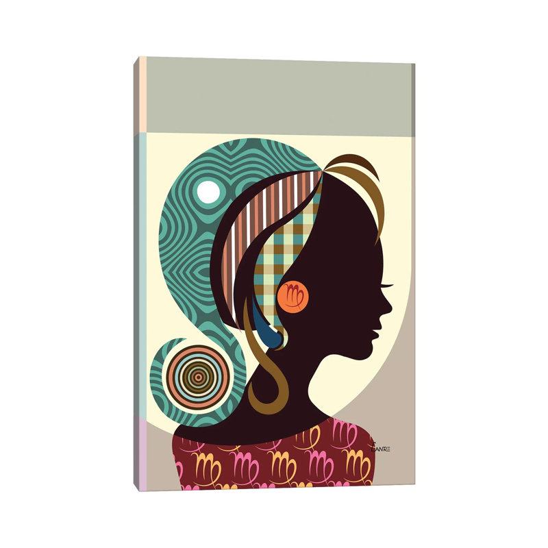 «Virgo Zodiac» par Lanre Studio, impression sur toile tendue, H 12 po x l 8 po x P 0,75 po