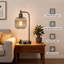 Ensemble de 2 lampes de table en verre gris avec ports USB A&C pour chambre à coucher-412146966-412146985