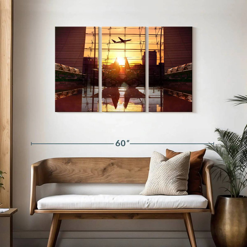 Mehar Airport Lounge Area, 28" H x 45" W