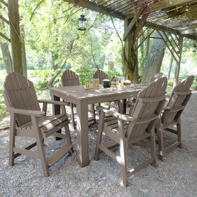 Macias 6 - Person Patio Dining Set with Rectangular Table