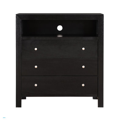 Commode média Burlington G2450-TV, noir