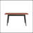Natural & Black Dining Table (Extension Bufferfly Leaf)