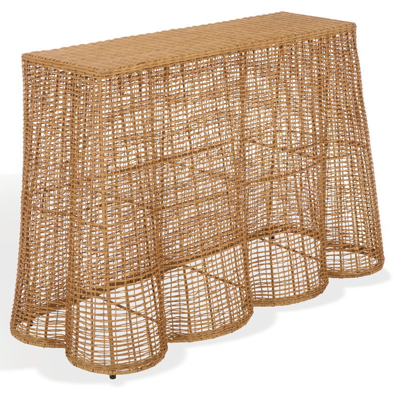 Jilliette Rattan Console Table