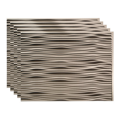 FASÄDE Waves Decorative Vinyl 18in x 24in Backsplash Panel