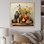Art mural jaune Boho