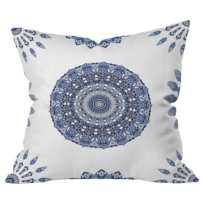 Greek Sunshine Cotton Throw Pillow, 26 po x 26 po