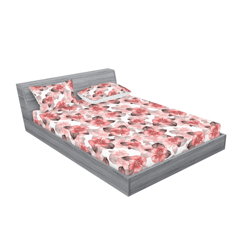 Ensemble de draps et taies décoratives Ambesonne, Ensemble de draps pour grand lit avec 2 taies d'or