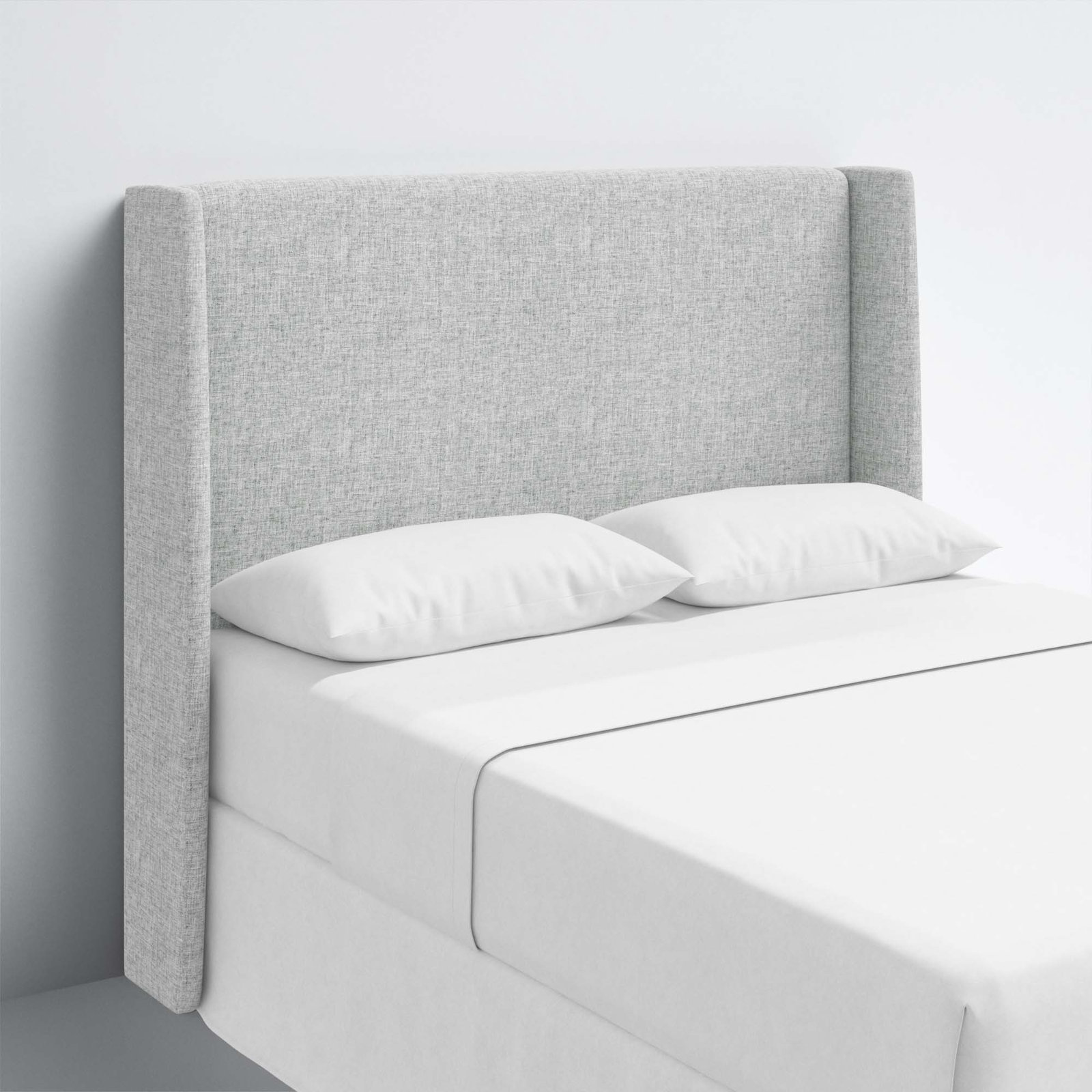 Upholstered Headboard, Twin, Zuma Pumice Textured Linen