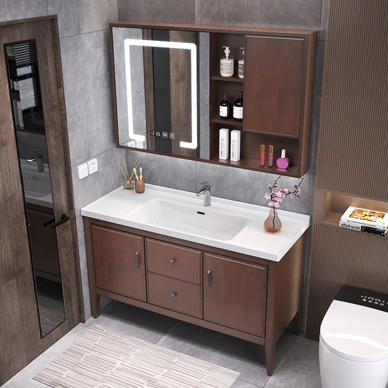Chinese-style simple and retro bathroom cabinet