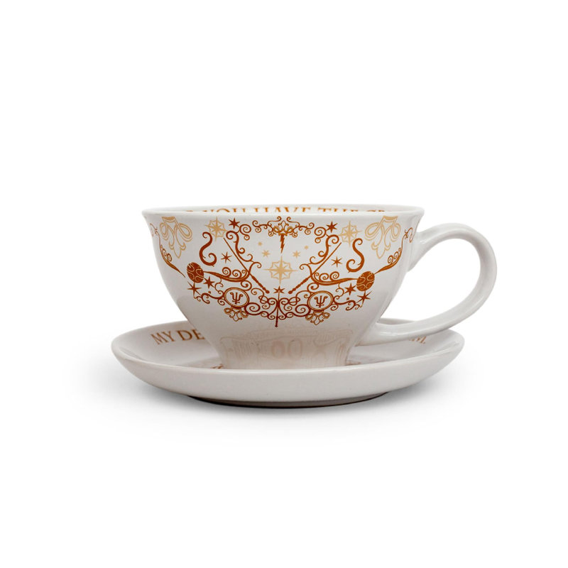 Ensemble de tasse à thé et soucoupe en céramique 12 onces Harry Potter Grim
