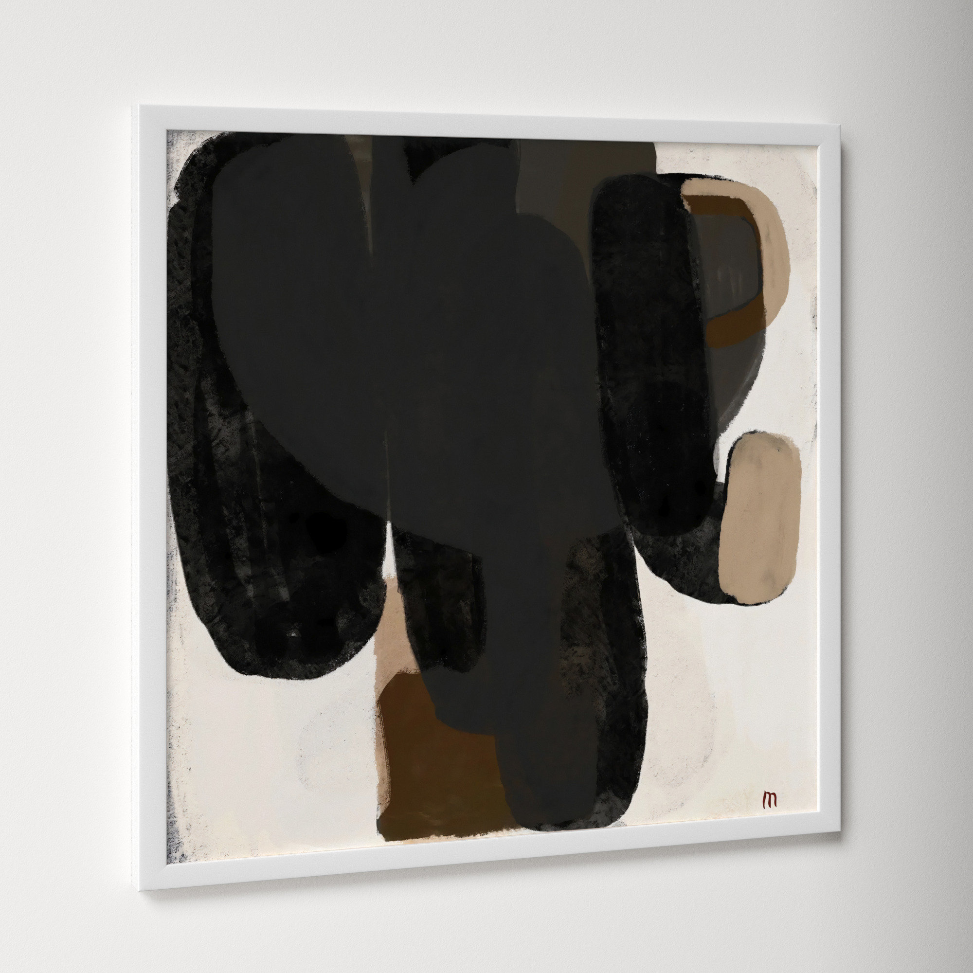 Abstract #2 by StudioM, White, 30" H x 30" W x 1.25" D