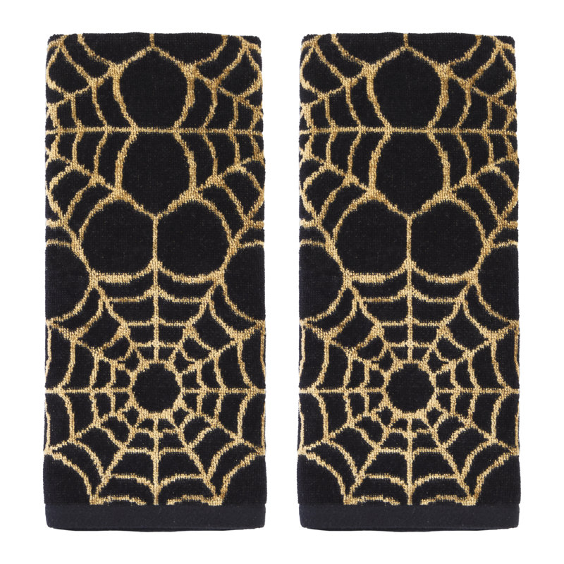 SPIDER WEBS JACQ HAND-BLK W GOLD