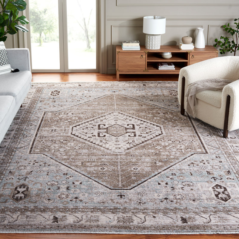Luxanna Antique Patina Performance Oriental Rug, Rectangle 9' x 11'6"