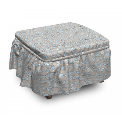 Housse pour repose-pieds hipster verres