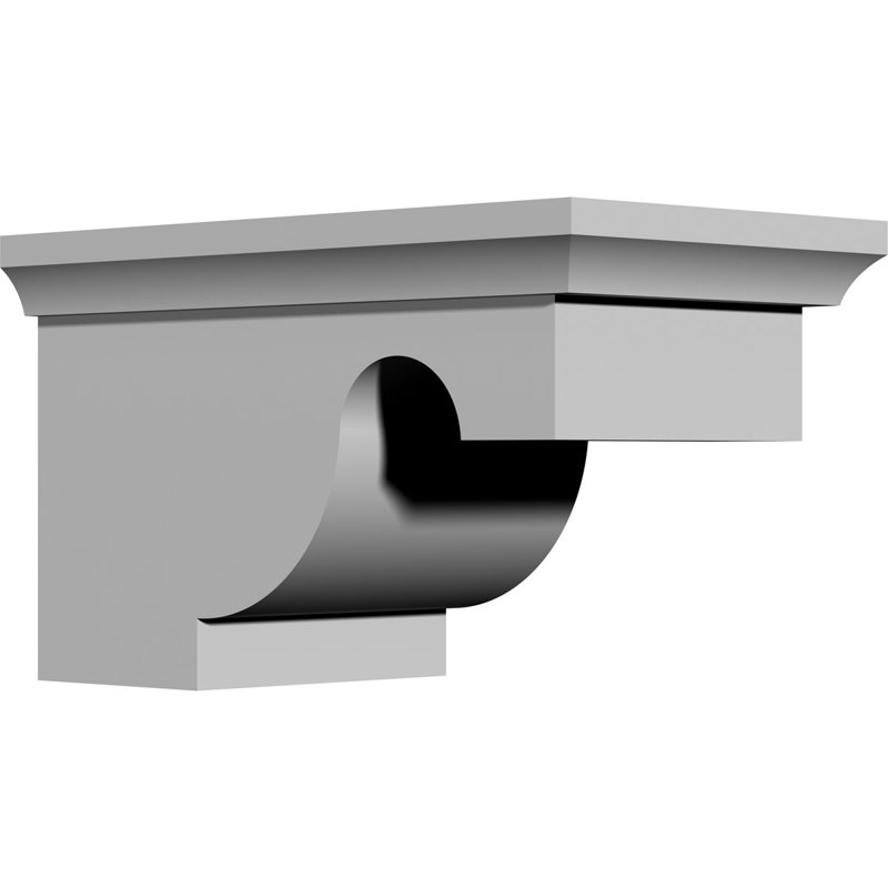 Endurathane Dublin Bracket, 6"W x 7 1/2"D x 5"H, Factory Primed, 5"H x 6"W x 7.5"D