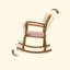 Chaise berçante Mehinder