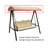 APEX GARDEN Replacement Canopy for Model #GSS00132D Cunningham 3-Seater Patio Swing