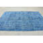 Tapis turc bleu tissé à la main pour le salon et la chambre à coucher
