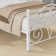 Auxter 38" Metal Platform Bed Frame with Parisian Style Headboard and Footboard, Heavy-duty Slats Support, Under Bed Storage, No Box Spring Needed
