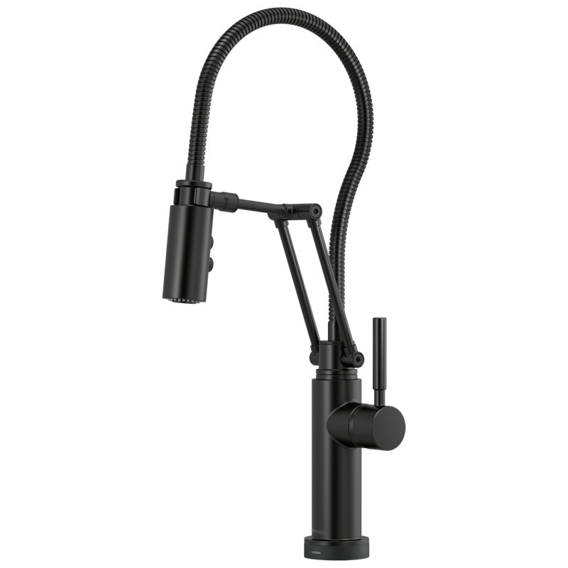 Solna® SmartTouch® Articulating Faucet with Finished Hose, Matte Black