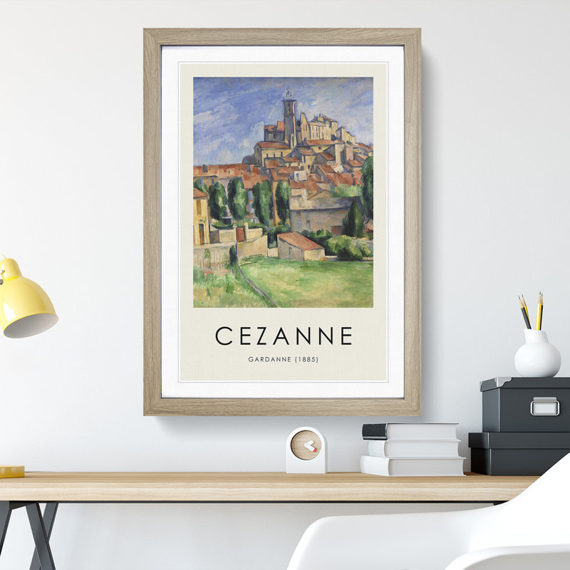 Gardanne Vol.2 by Paul Cezanne - Single Picture Frame Print, Oak Framed, 48cm H x 36cm W x 2cm D