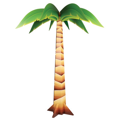3-D Palm Tree Prop - 7' 3" x 6' - Pack of 4