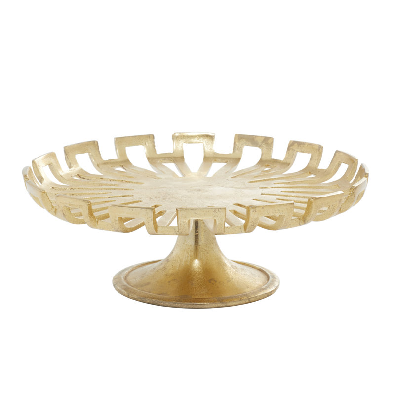 Assiette à gâteaux Borba, H 5 po x l 15 po x P 15 po