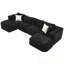 Canapé modulaire modulaire avec deux repose-pieds mobiles-1957507632