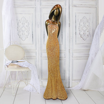 Lampe sur pied sculptée Golden Girl