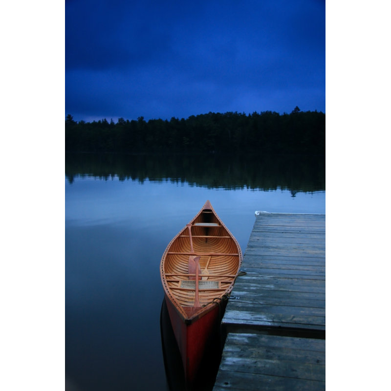 Twilight Lake - Wrapped Canvas Print, 46cm H x 30cm W x 3.8cm