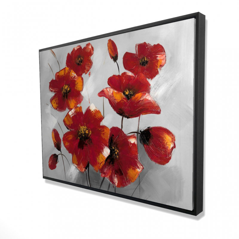 Anemone Flowers Print On Canvas