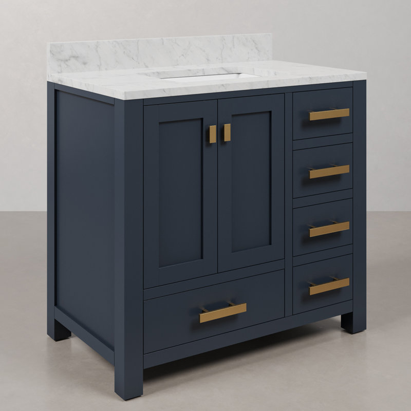 Steve 36'' W Single Vanity, Monarch Blue