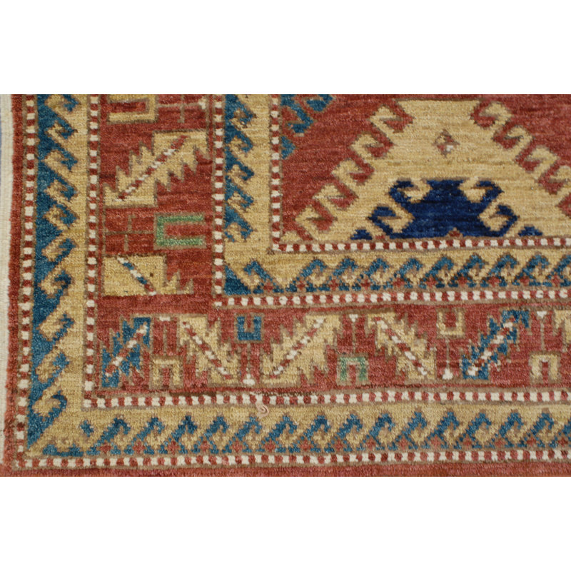 Borachalu III Wool Southwestern Area Rug in Brown/Gray/Beige