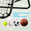 HOMCOM Football Rebounder Net Adjustable Kickback Goal for Teens, Black