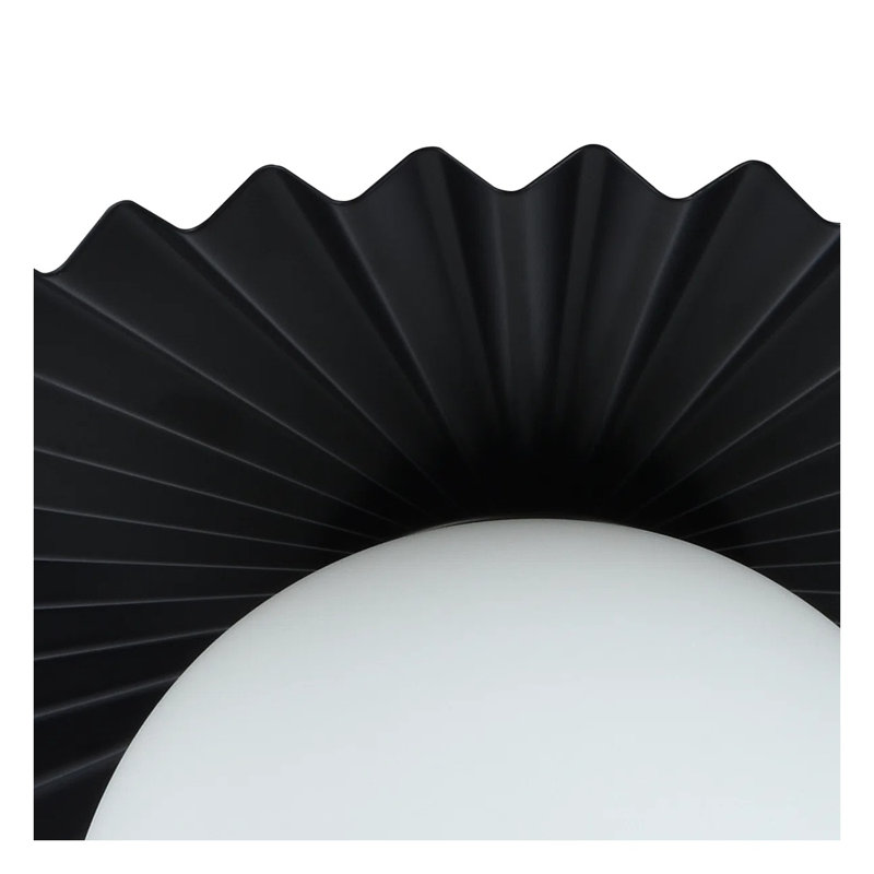 Luminaire suspendu moderne en fer forgé noir avec abat-jour en verre lait pour îlot de cuisine