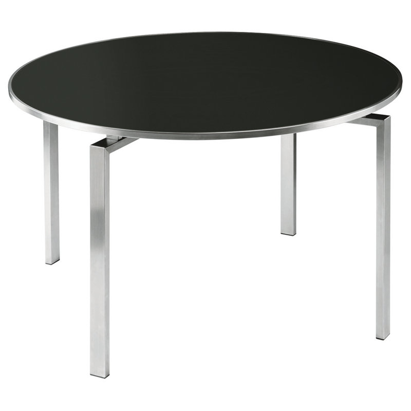 Mercury Dining Outdoor Round Dining Table, Charcoal