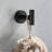 5 Bathroom Towel Rack In Matte Black Aluminium - Wall Mounted Stylish And Robust For Bath, Bedroom, Laundry, Kitchen Easy Installation Process 5 Piece Mount Aluminium, Construction, Rust Multiple-1158307505