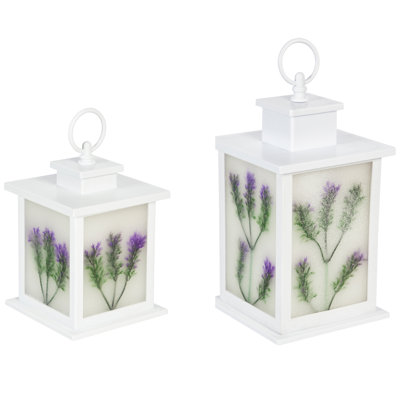 Ensemble de lanternes en métal 2 pièces