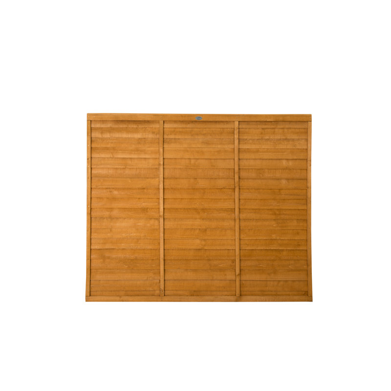 152cm H x 182.8cm W Golden Brown Wood Fence Panels
