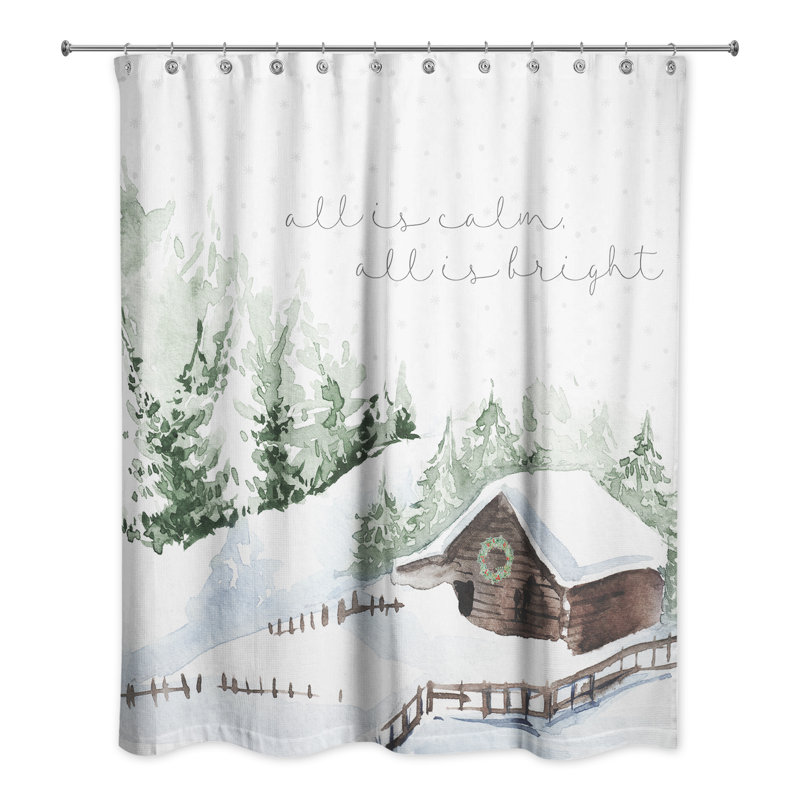 Aadhith Shower Curtain with Hooks Included