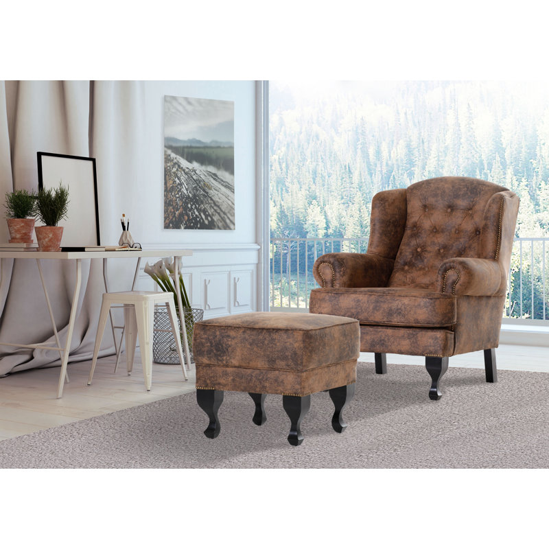 Ohrensessel, Antique Brown	