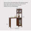 Table de bar avec rangement ajustable American Wine