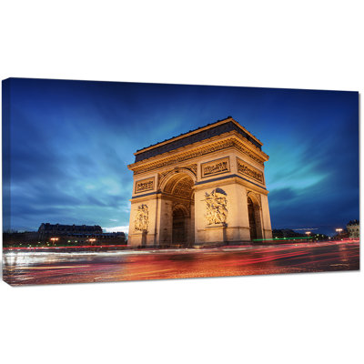 Arch of Triumph in Paris - Reproduction de photo sur toile tendue
