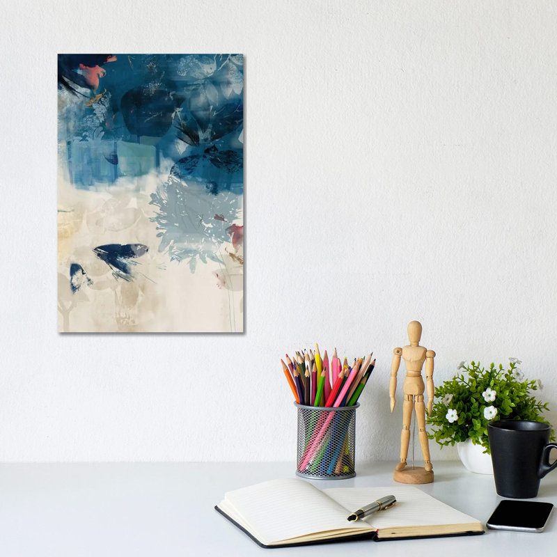 Unquiet Stone III by PI Galerie - Wrapped Canvas Panoramic Painting, 20.32 cm H x 30.48 cm W