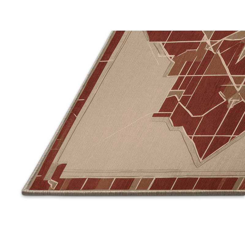 Abstract Pulse Rug, Square 6'