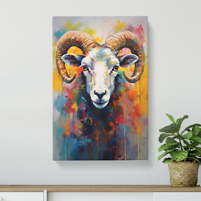 Sheep Gestural - No Frame Print